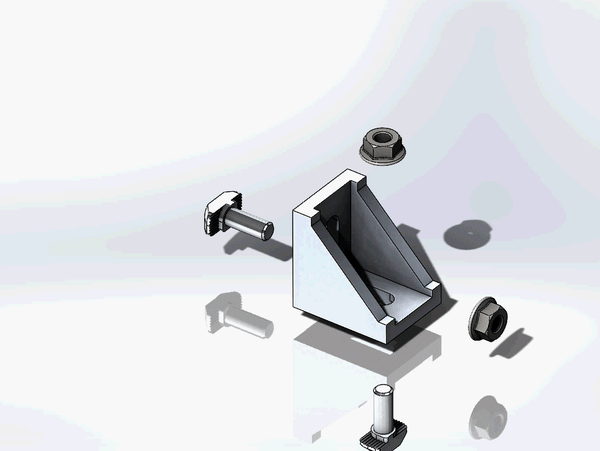 铰链连接件相关3D图纸合集